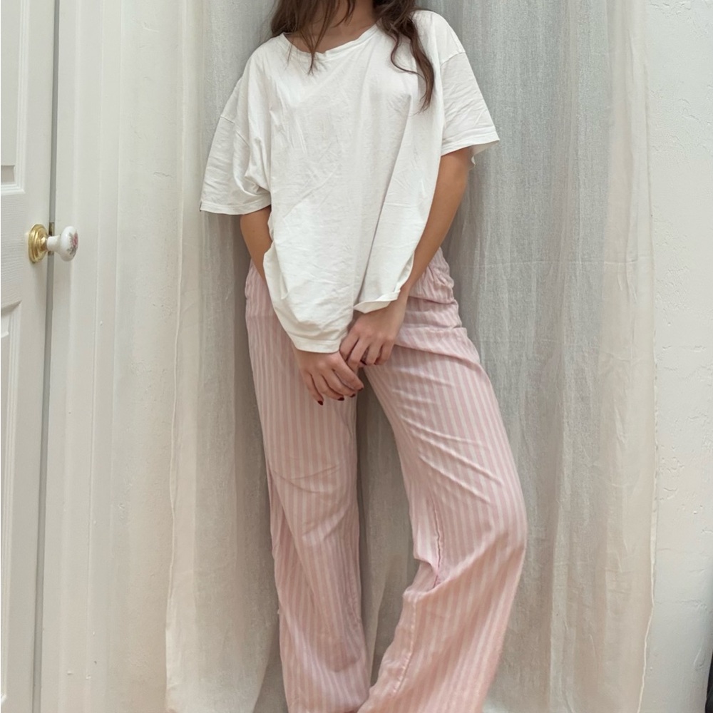 VS Striped Pink Lounge Pants